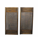 Pair of Vintage Chinese Latticed Screen Panel 4