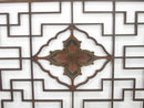 Lotus Antique Chinese Wood Screen Panel