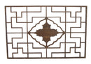 Lotus Antique Chinese Wood Screen Panel