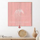 Coastal Happiness Comes In Waves Coral Wood Wall Art Print