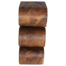 Haussmann Wood Wave Verve Accent Snake Table 12x14x30 in Height Walnut Oil