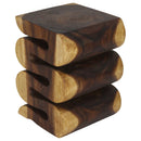Haussmann Wood Wave Verve Accent Snake Table 14x14x20 in Height Oak Oil
