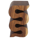 Haussmann Wood Wave BR Verve Accent End Snake Table 12x14x25 in Height Walnut Oil