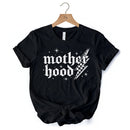 Checkered Motherhood Lightning T-Shirt, Black and White Retro Tee for Strong Mothers