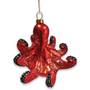 Pacific Octopus Blown Glass Christmas Ornament, Sea Animal Creature