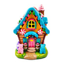 Sugary Haven Candy House Tabletop Figurine, 7" LED Christmas Gingerbread Style Home Decoration