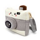 Camera Diaz Plush Crossbody Bag, Cute 9.5" Camera-Shaped Purse for Kids