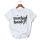 Checkered Motherhood Lightning T-Shirt, Black and White Retro Tee for Strong Mothers
