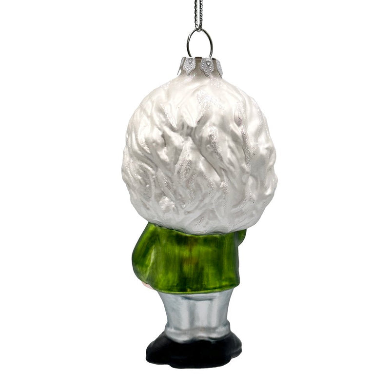 (Pre-Order) Albert Einstein Handcrafted Glass Ornament, Science and Physics Themed Christmas Gift