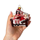 Charming Kids on the Couch Glass Christmas Ornament, Sentimental Holiday Tree Decor