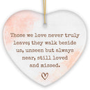 Always Near and Dear Memorial Ornament, Unseen Yet Forever Loved Christmas Gift