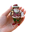 Steampunk Santa the Jolly Inventor Ornament, Victorian Christmas Decor