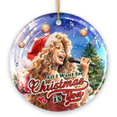 Artistic Classic Holiday Melody Ornament, All I Want for Christmas Is You, Celebrity Singer Gift