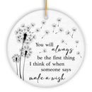 Forever First in My Wishes Ornament, Gift for Emotional Reminder of Special Memories