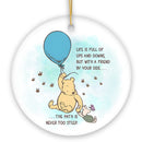 Life's Ups and Downs are Easier With a Friend Ornament, Pooh Bear's Uplifting Quote Christmas Keepsake and Decor