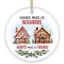 Neighbors Becomes Friends Quote Ornament, Sentimental Friendship Appreciation Christmas Gift