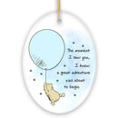 Seeing You I Knew an Adventure was About to Begin Ornament, Pooh Bear's Inspiring Quote Christmas Keepsake