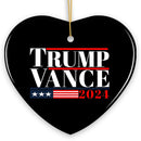Trump Vance 2024 Election Support Ornament, MAGA Republican Christmas Gift and Decor