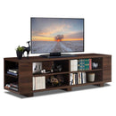 Modern TV Stand in Walnut Wood Finish - Holds up to 60-inch TV