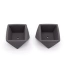 Concrete Mini Wedge Tabletop Planters (Set of 2)