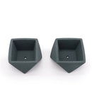 Concrete Mini Wedge Tabletop Planters (Set of 2)