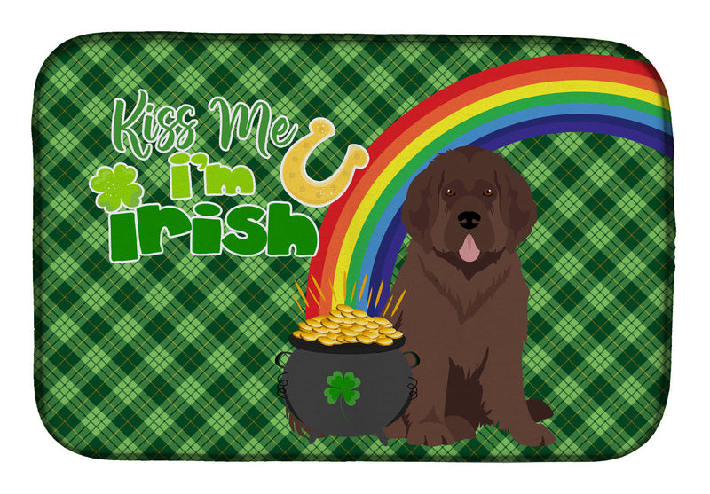 Brown Newfoundland St. Patrick's Day Dish Drying Mat