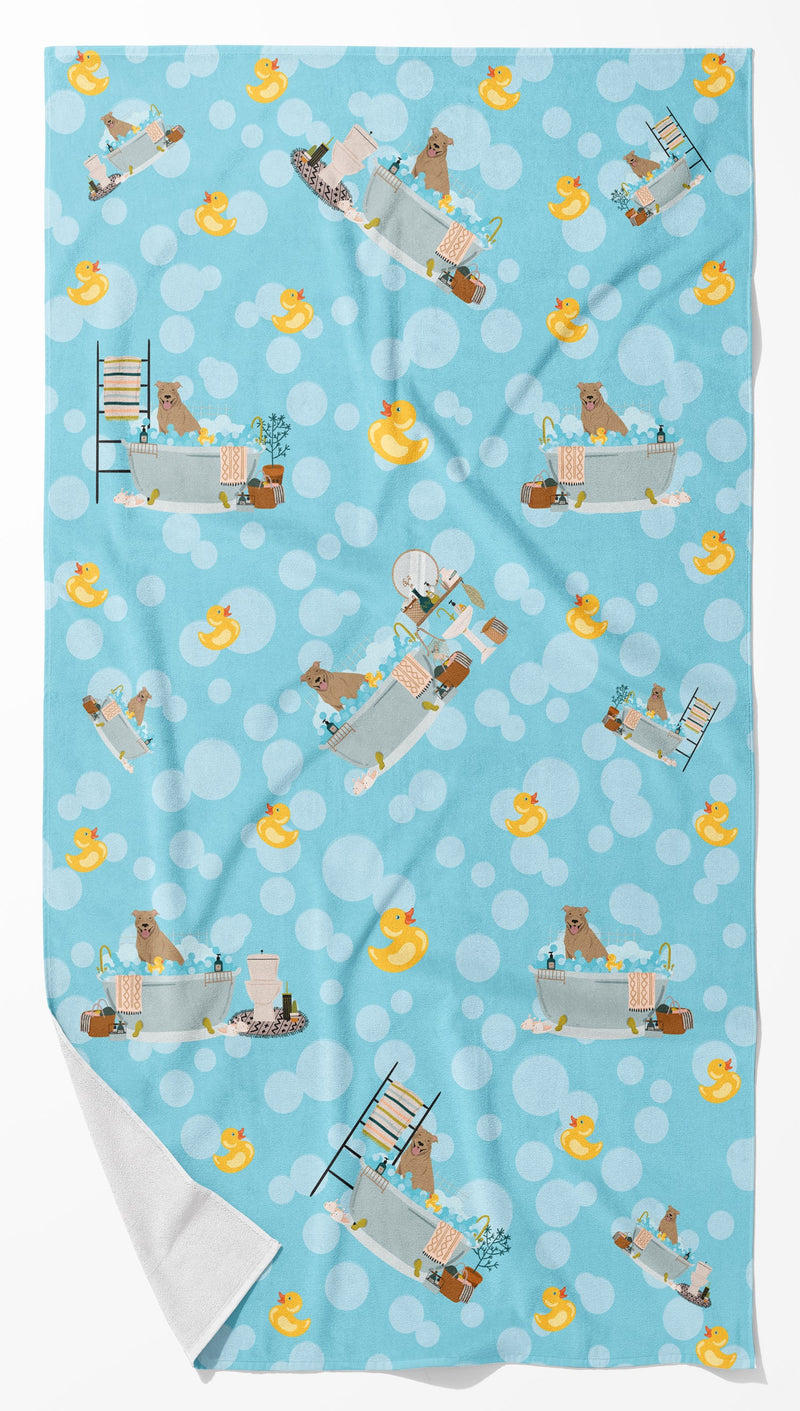 Fawn Pit Bull Terrier Bath Towel Large