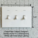 CleanPlate Classic Wall Plate in Stainless Steel for Toggle Switches