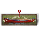 Lodge Red Canoe Customizable | Wall Art Print on Real Wood