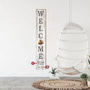 Personalized Welcome Sign with Acorn | Customizable Wall Art Print on Real Wood | Porch Leaner
