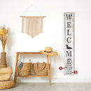 Customizable Welcome Sign with Loon | Wall Art Print on Real Wood
