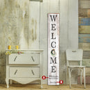 Customizable Welcome Sign with Oyster | Wall Art Print on Real Wood