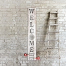 Customizable Welcome Sign with Sand Dollar | Wall Art Print on Real Wood