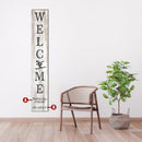 Personalized Downhill Skier Wooden Welcome Sign & Porch Leaner | Wall Art Print on Real Wood