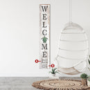 Personalized Welcome Sign with Sea Turtle | Customizable Wall Art Print on Real Wood | Beach Coastal Decor | Porch Leaner