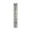 Farmhouse Welcome Sign White | Wall Art Print on Real Wood