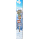 Vermont Mountain Resorts Snow Directional Wooden Sign | Wall Art Print on Real Wood