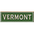 Vermont Green | Wall Art Print on Real Wood