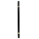 Black 4-Panel Room Divider Shoji Screen with Asian Floral Print