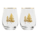 Trees Stemless Wine Glass - Boxed Set of 2