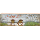 Avalon, NJ Beach Chairs   | Wall Art Print on Real Wood