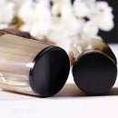 Horn Whiskey Shot Glasses Pack 2 - Holds Upto 6.5 oz, Natural