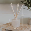 Spa Day White Translucent Tinted Glass Jar Reed Diffuser