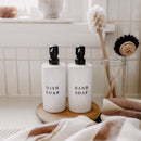 15oz White Stoneware Hand Soap Dispenser