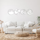 Nature's Four Elements - Metal Wall Art