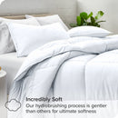 Twin/Twin XL size Super Soft Microfiber Down Alternative Comforter Set White