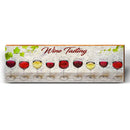 White Background Wine Tasting Art | Wall Art Print on Real Wood