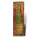 White Wine Rustic Art | Wall Art Print on Real Wood