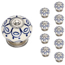 Mascot Hardware Jarred Washed 1-4/7 in. Blue Cabinet Knob (Pack of 10)