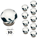 Mascot Hardware Floral Basil 1-1/2 in. Round Cabinet Knob (Pack of 10)